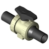 Ball valve Series: 546 PP/PE/PTFE/EPDM Handle PN10 Plastic welded end 50mm DN40